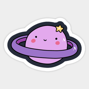 Cute Star Saturn Sticker